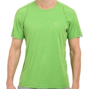 Arc’teryx Cormac Crew Short Sleeve Tee Shirt Reflective Lime Green Technical